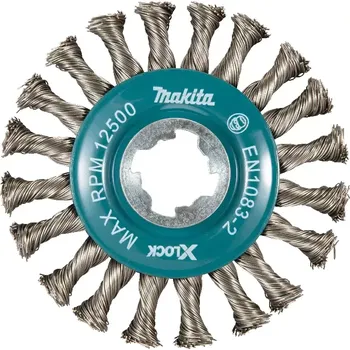 Řezný kotouč D-73352 Kotoučový kartáč z nerez ocelového drtátu, splétaný X‐LOCK 115mm Makita D‐73352 Kotoučový kartáč z nerez ocelového drtátu, splétaný X-LOCK 115mm Makita