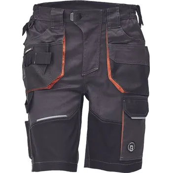 pracovní kraťasy CERVA GROUP a.s. | EMERTON PLUS šortky - antracit/oranžová / 62 / 2XL / šedá