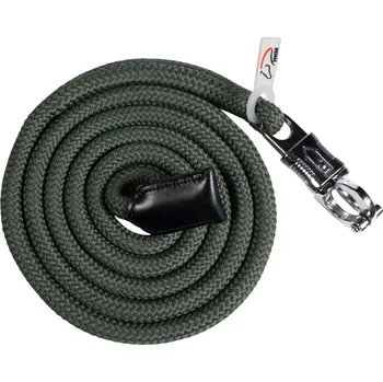 Jezdectví HKM Vodítko s panic karabinou Carlotta HKM, 1,8 m, khaki