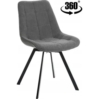 Otočné křeslo šedé čalouněné látkou do obýváku jídelny kanceláře Lapo