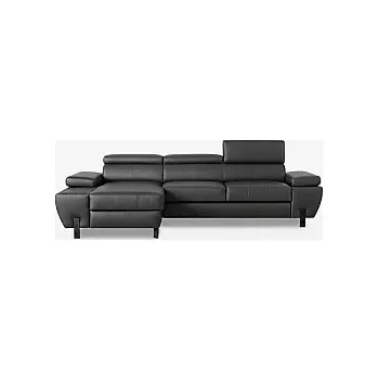 Sedací souprava Sedací souprava MOLI LUX MINI - KŮŽE U26 tmavě šedá