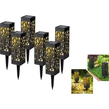 Zahradní dekorace Zahradní solární osvětlení set 6 kusů