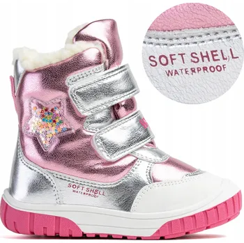 Dámská zimní obuv Zimní sněhule VODĚODOLNÉ kotníkové boty s kožíškem SoftShell na SUCHÝ ZIP Wojtyłko