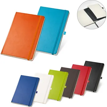 Zápisník A5 zápisník linkovaný s gumičkou a poutkem, barva dle výběru