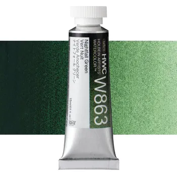 Vodová barva Akvarelová barva Holbein - Nightfall Green Balení: 15 ml