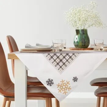 ubrus Vánoční sametový ubrus na stůl ANGEL 02