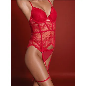 Korzet Sinsay - Push-up korzet s podvazkovými pásky - červená - 885EO-33X - 885EO-33X-75A