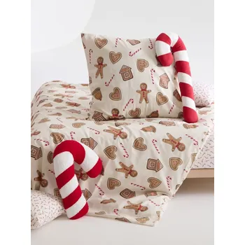 Povlečení Sinsay - Bavlněná souprava povlečení - béžová - 382GS-08X - 382GS-08X-ONE