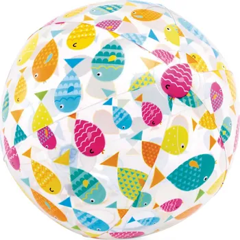 Nafukovací míč Nafukovací plážový míč veselé rybky 51 cm INTEX 59040