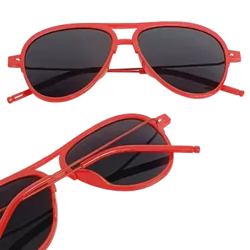 Sluneční brýle Dětské sluneční brýle pilotky, UV 400 - červená