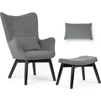 Křeslo Sofotel Křeslo s podnožkou Norse šedé