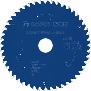 Pilový kotouč Bosch Pilový kotouč EXPERT Wood cordless, 190&nbsp;×&nbsp;1,5/1&nbsp;×&nbsp;30&nbsp;mm, T48 Professional (2608902157)