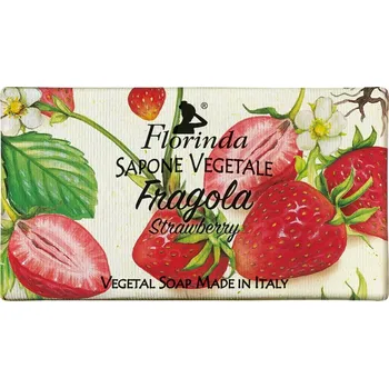 Mýdlo Přírodní mýdlo Jahoda 100g Florinda italské mýdlo
