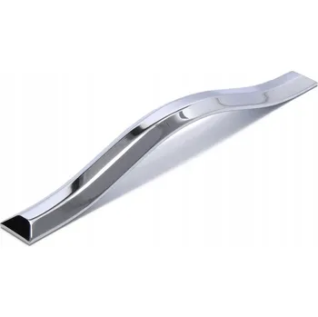 Nábytkové kování Nábytková úchytka reling stříbrná lesklá 34 x 2,2 x 2,9 cm