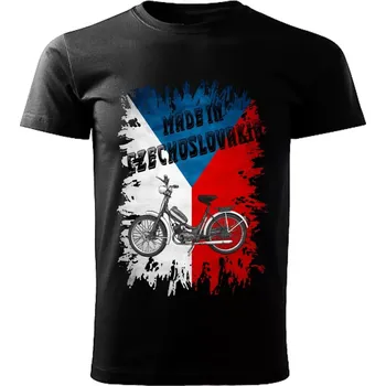 Pánské tričko Pánské tričko černé Made in Czechoslovakia legendy VZOR č. 25 STADION S11 4XL (tričko Made in Czechoslovakia Československé legendy veteránů)