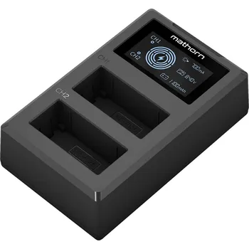 Nabíječka baterií Mathorn MBC-D130 duální USB-C nabíječka pro NP-W126S