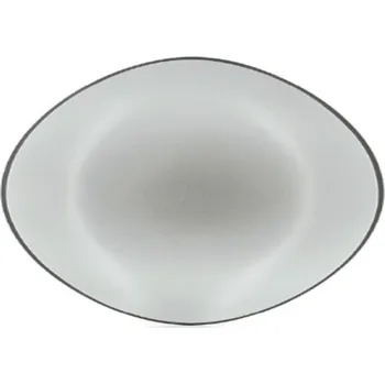 Talíř Revol Talíř oválný Equinoxe 350 x 223 mm šedý, REVOL, REV-649555