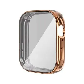 Chytré hodinky Ochranný silikonový kryt pro Huawei Fit 3,Růžovo-zlatá