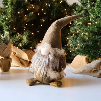 Vánoční dekorace Vánoční dekorace skřítek, výška: 38 cm, hnědá&nbsp;44664