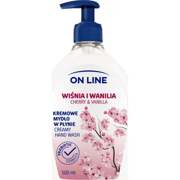 Mýdlo On Line Krémové tekuté mýdlo Višeň a Vanilka -