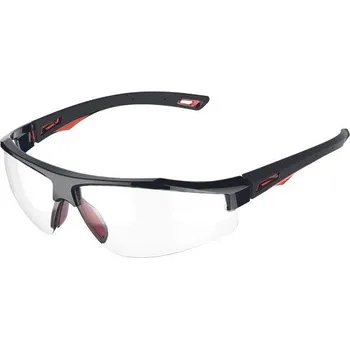 Pracovní přilba JSP GALATUS brýle - čirá / červ./černá rám. / uni / bílá