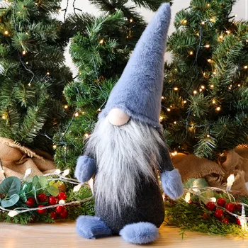 Vánoční dekorace Vánoční dekorace Trpaslík, výška: 39 cm, modrá&nbsp;40207