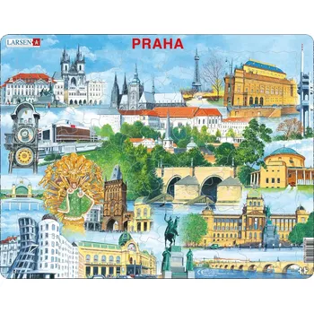 Puzzle Dino Praha památky 66 dílků
