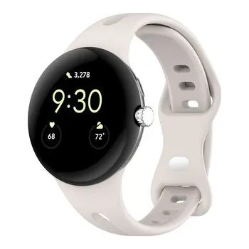 Chytré hodinky Jednobarevný náhradní řemínek Google Pixel Watch,Slonová kost