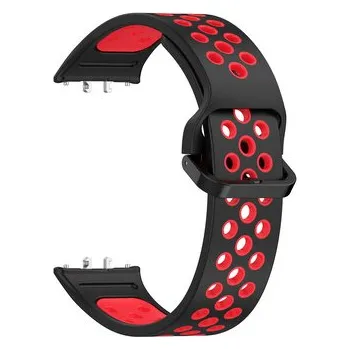Dvojbarevný řemínek pro Samsung Galaxy Fit 3,Černo-Červený