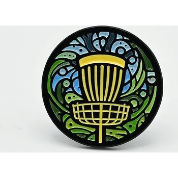 Bounceback Disc Golf Odznak Basket Emblem Disc Golf Viking