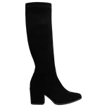 Černé Semišové Kozačky S Elastickým Svrškem Wojas 7114881 39