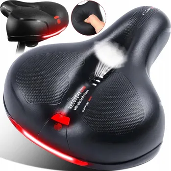 Sedlo na kolo Sedlo MAXSELL Pohodlné sedlo s ventilací Široké sedlo 200 mm