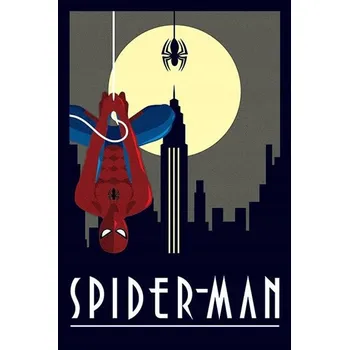 Obraz Plakát Marvel Spider Man Plakát Art Deco bez rámu 61 x 91,5 cm