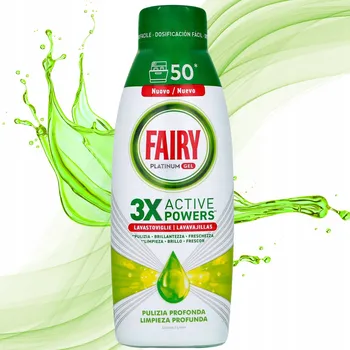 Mycí prostředek Fairy Gel do myčky Platinum Hloubkově čisticí Lemon 900 ml