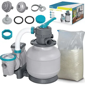Bazénová filtrace Písková filtrace 6056 l/h Bestway 58497 + písek 25 kg