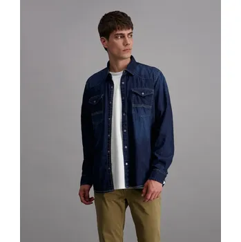 Pánská košile PIONEER® PÁNSKÁ DENIMOVÁ KOŠILE- DARK INDIGO XXL