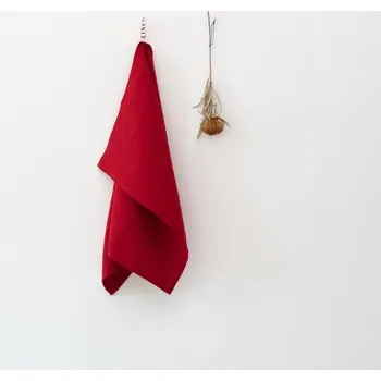 Utěrka Tom Linen Lněná utěrka Červená Velikost: 40x60cm