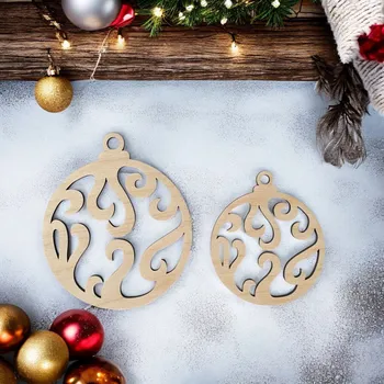 Vánoční dekorace Vánoční ozdoba ornament Barva: Přírodní, Velikost: 6 cm