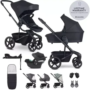 Kočárek EASYWALKER Kočárek kombinovaný Harvey⁵ XXL RWS + CYBEX Aton B2 i-Size + základna Midnight Black