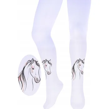 Roztomilé dětské punčocháče, vícebarevné, mikrovlákno, velikost 140