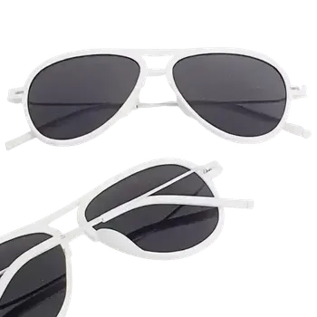 Dětské sluneční brýle pilotky, UV 400 - bílá