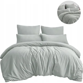 Povlečení JEDNOBAREVNÍ SADA POVLEČENÍ COMFORT 160X200 TŘÍDÍLNÝ STŘÍBRNÝ