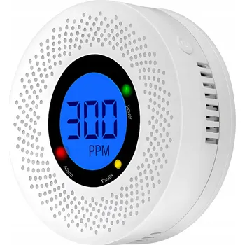 Detektor CO DETEKTOR OXIDU UHELNATÉHO HLÁSIČ OXIDU UHELNATÉHO, KOUŘE, PLAMENE A OHNĚ S LCD DISPLEJEM PRO+