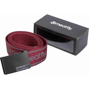 Opasek Meatfly pásek Draco Dark Wine / Violet | Šedá | Velikost One Size