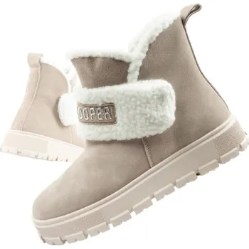 Dámská sportovní obuv Lee Cooper dámské zimní boty módní ovčí kůže zateplené béžové dámské 39