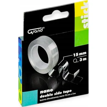Lepicí páska Oboustranná nano páska GRAND 15 mm x 3 m x 1 mm