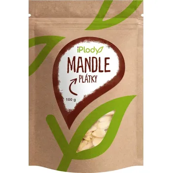 Sušená potravina iPlody Mandle plátky 100g