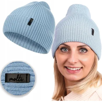 Čepice Molti zimní čepice beanie modrá, velikost 55-60