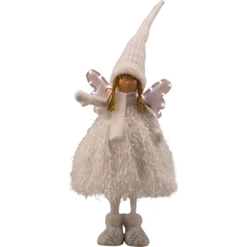 Vánoční dekorace LED světelná dekorace anděl, 43 cm 40188 bílá