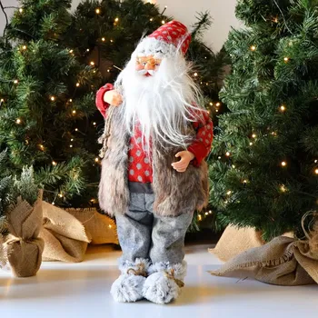 Vánoční dekorace 66381 Santa Claus červený 58 cm